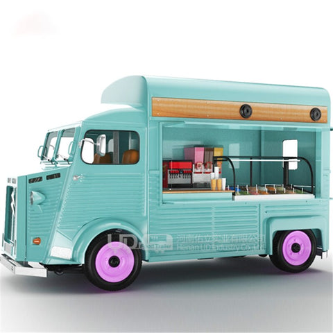 Colorful Design Hamburger Fries Ice Cream Juice Milk Tea Lunch Truck